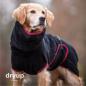 Preview: „Dryup Cape“ Trockencape - Hundebademantel schwarz